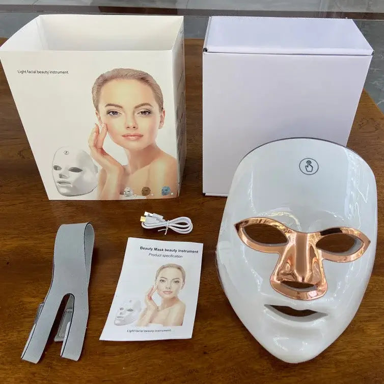 7 Color LED Light Therapy Face Mask