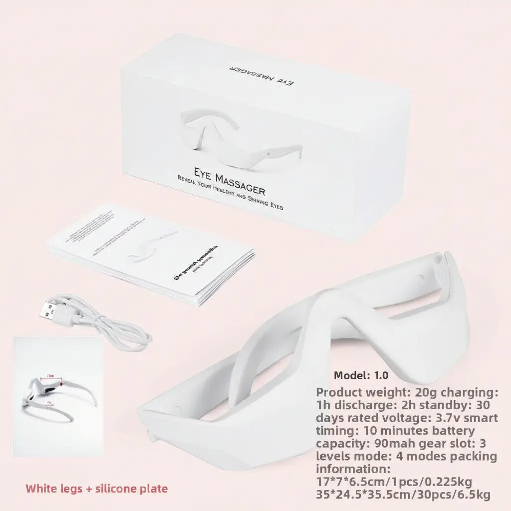 LED Eye Massager Red Light Therapy & Vibration Massage Device