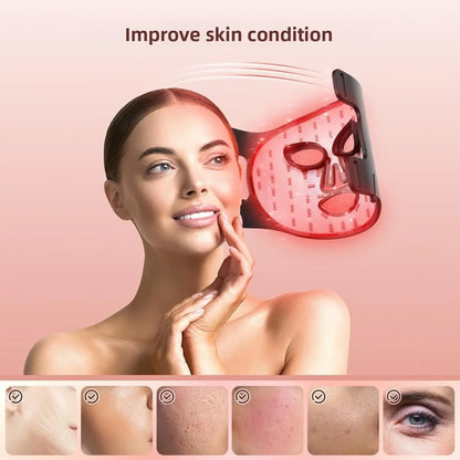 LED Red Light Therapy Face Mask