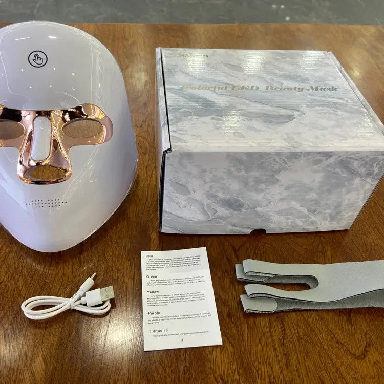 7 Color LED Light Therapy Face Mask