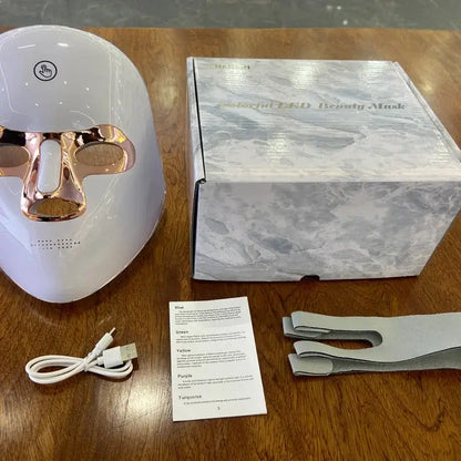 7 Color LED Light Therapy Face Mask