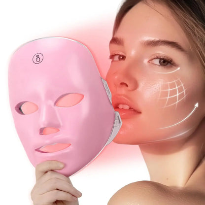 7 Color LED Light Therapy Face Mask