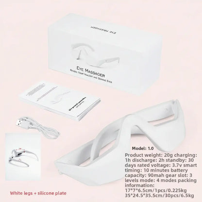 LED Eye Massager Red Light Therapy & Vibration Massage Device